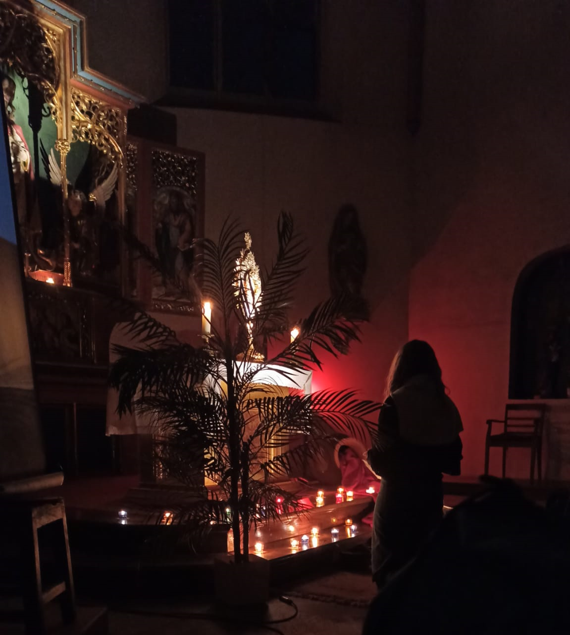 Soirée d'adoration dans la chapelle